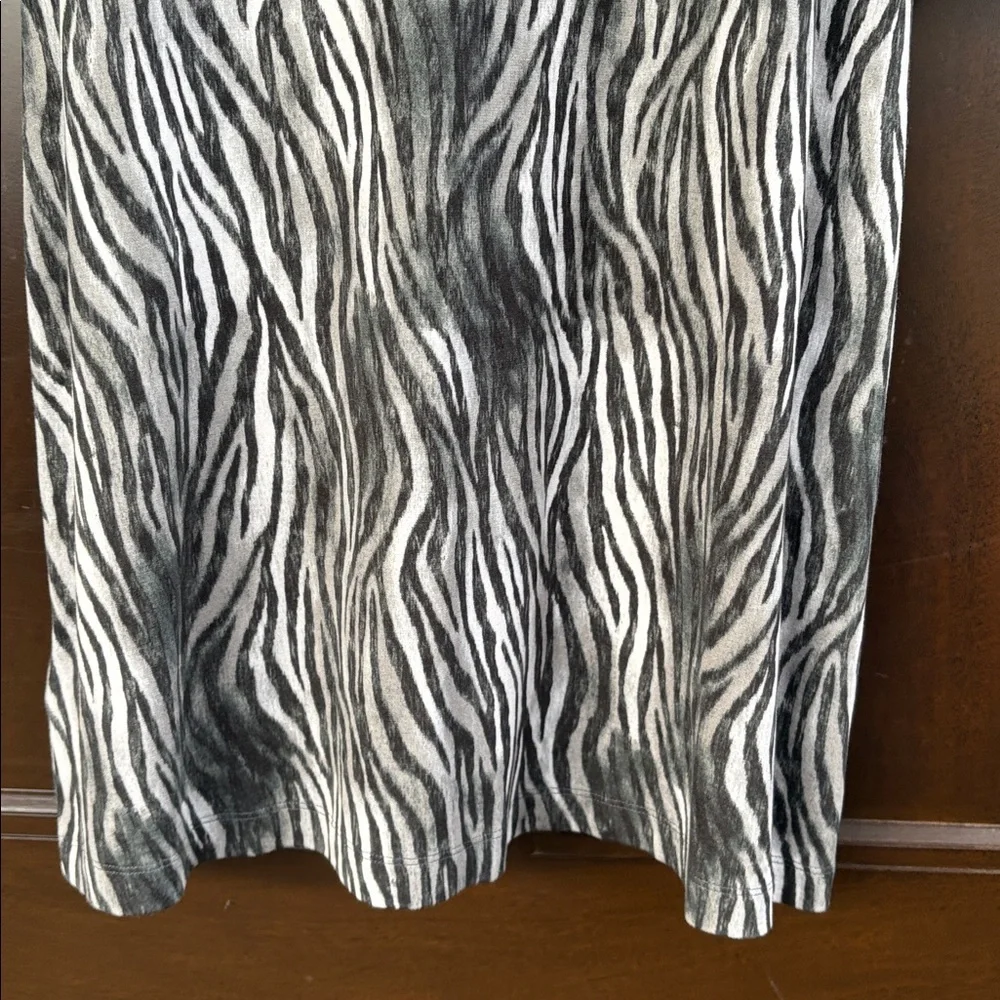 NWT Tommy Bahama Darcy Zesty Zebra Print Stretch Midi Shift Dress Size Large